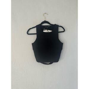 Anthropologie Endless rose Women's Back Tie Detail Halter Neck Top, Medi…